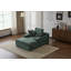 Chaise longue avec 3 coussins décoratifs et accoudoirs larges-2072613798