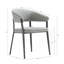 Chaise de salle à manger gris pierre-751223676