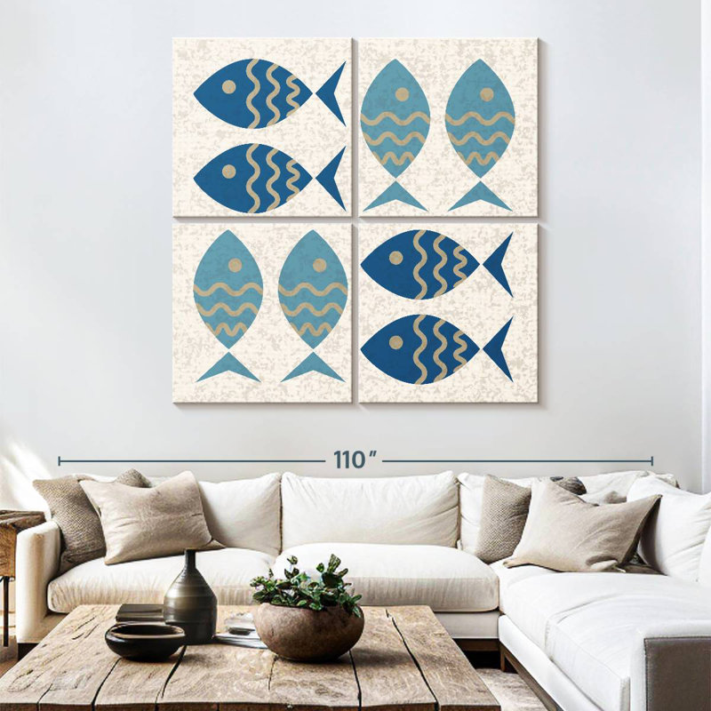 Brampt Fish Academy, 74" H x 74" W
