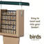 Mangeoire à queue à gâteau recyclée 12 po Birds Choice, taupe / vert-14033263