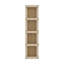 Porte-serviettes mural à 5 niveaux, organisateur de rangement vertical pour serviettes et accessoires de salle de bain, chêne naturel