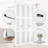 3-Lite 78" Frosted Glass Double Bi-Fold Doors for 80" Door Opening Height with Installation Hardware Kit-100169603