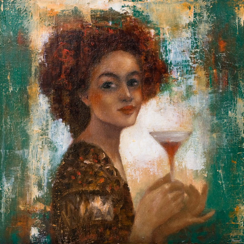 Golden Days - Wrapped Canvas Painting, 61cm H x 61cm W x 3.81cm D