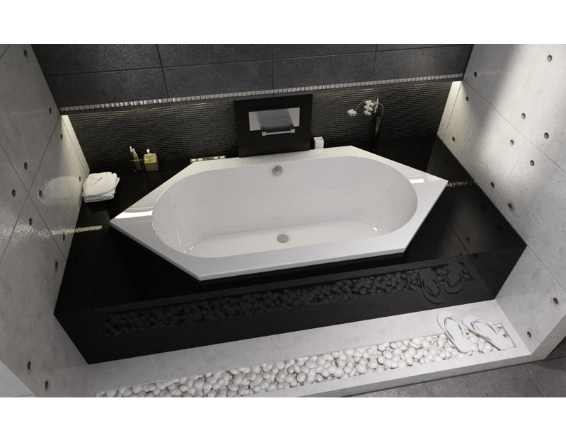 1900mm x 640mm Standard Acrylic Bathtub