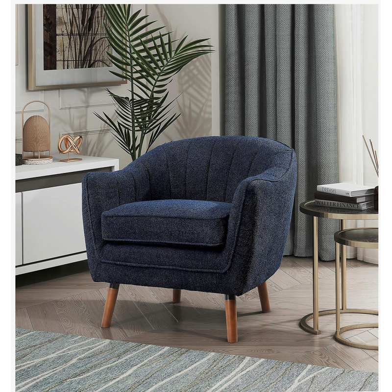 Chaise d'appoint Mid-Century Modern, Naturel