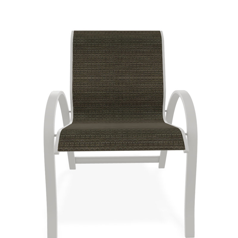 Aruba Outdoor Dining Armchair, Snow
