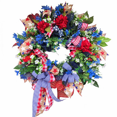 250Th Year Patriotic Wreath Decorations