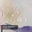 Aquarelle florale beige colorée avec 12 crochets-252308654