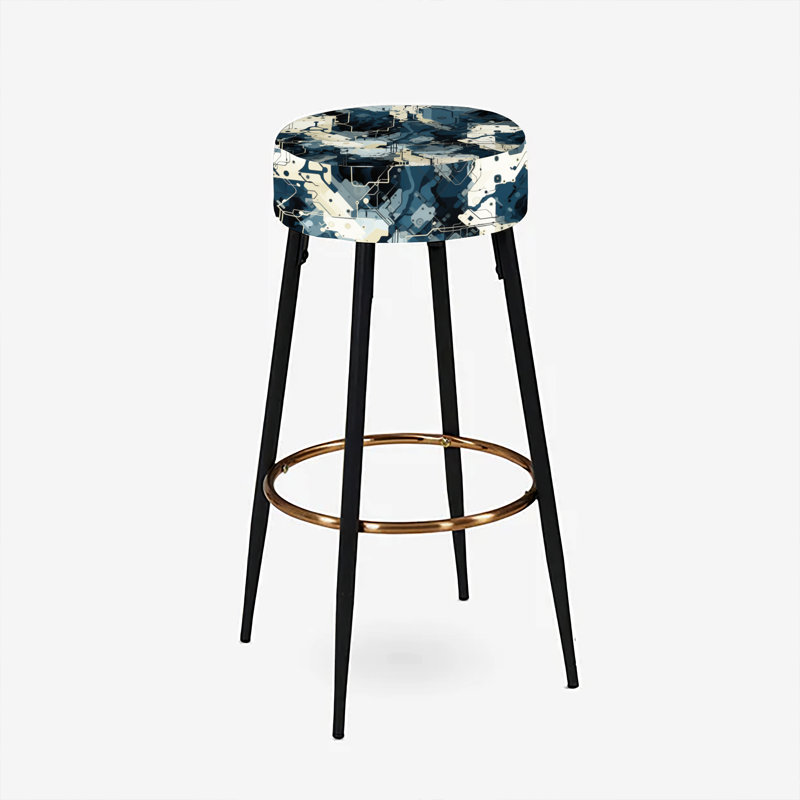 Urban Camouflage Blend - Abstract Bar Stools Set Of 2