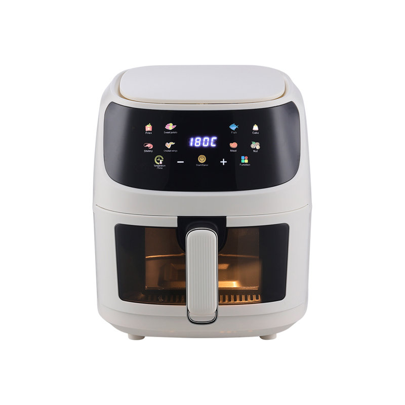 8l Air Fryer With Visible Window, White
