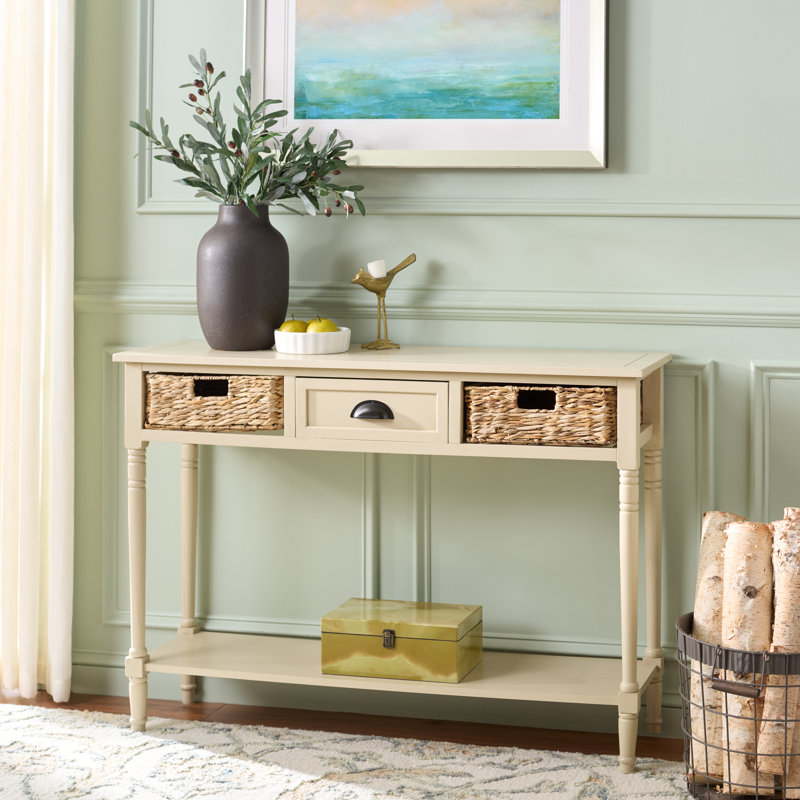 Console en bois massif 44,5 po Painswick, Sable