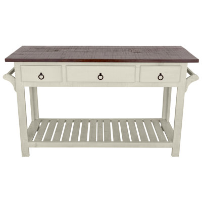 Sirenna Solid Wood Kitchen Island