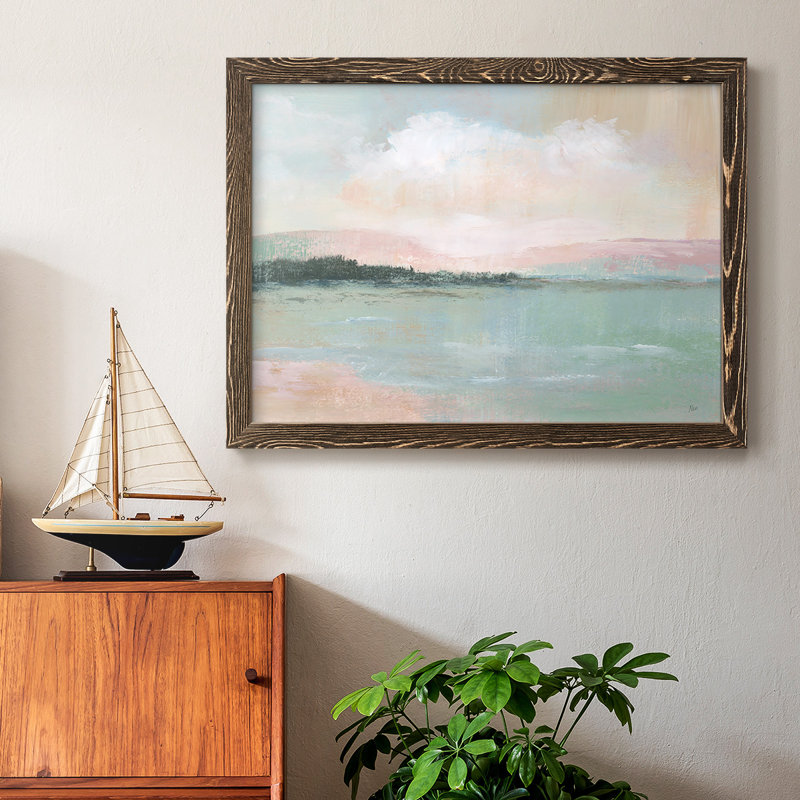 " Distant Shore ", Walnut, 26" H x 38" W x 1.5" D