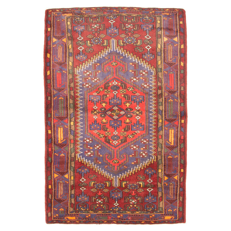 Tapis bleu Andelz 4 pi 4 po x 6 pi 8 po