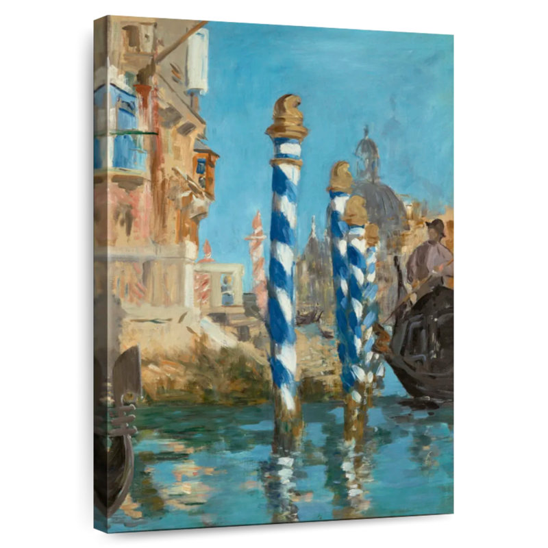 Aime le Grand Canal 1874, H 12 po x l 8 po