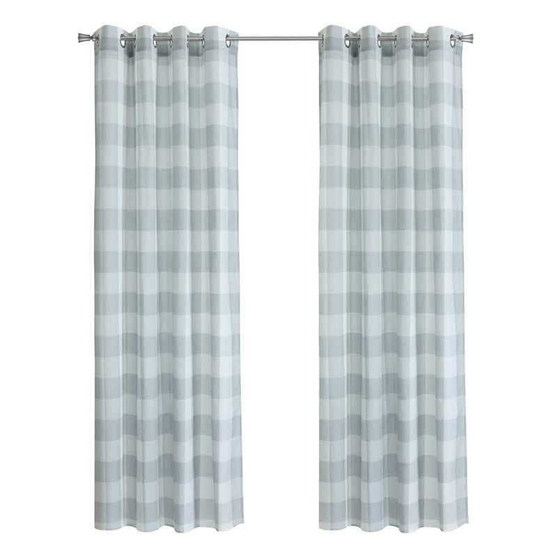 Genesis Light Filtering Grommet Curtain Panel 52 x 95 in Grey, 52" W x 95" L