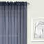  Paquet de 2 panneaux en cristal transparent diaphane l 52 po x L 95 po, bleu marine-240053831-240053852