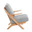 Chaise d'appoint de style Mid-Century moderne avec coussin de siège confortable et structure en bois d'hévéa durable, parfaite pour l'élégance du salon