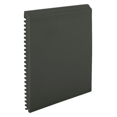 Profilé en caoutchouc Pinnacle Plus (TS) n° 65, 11,7 cm (H) x 244 cm (L) x 1 cm (épaisseur de la base) (lot de 6), couleur noir/brun