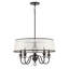Lustre tambour 5 lumières façon bougie