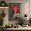 Headphones and Blooms Retro 1 Piece Wrapped Canvas Wall Art-1578120066-1578120072