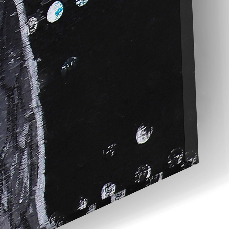 Art abstrait en verre acrylique, H 12 po x l 12 po x P 0,13 po