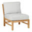 Club Teak Sectional Slipper Chair-83260248-83260274-93646992