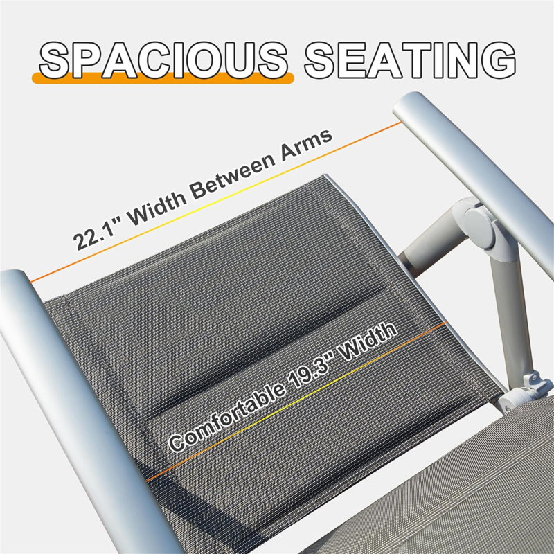 Ensemble de 2 chaises de patio pliantes (excluant la table)