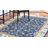 Rosalna Oriental Handmade Tufted Wool Blue/Ivory/Yellow Area Rug-2045403062
