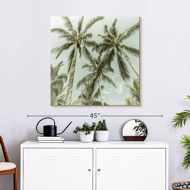 Harnek Lovely Vintage Palm Trees, 30" H x 30" W