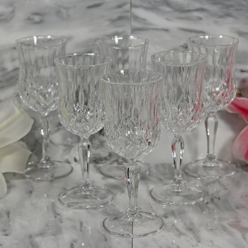 8 oz. Verre à pied en cristal