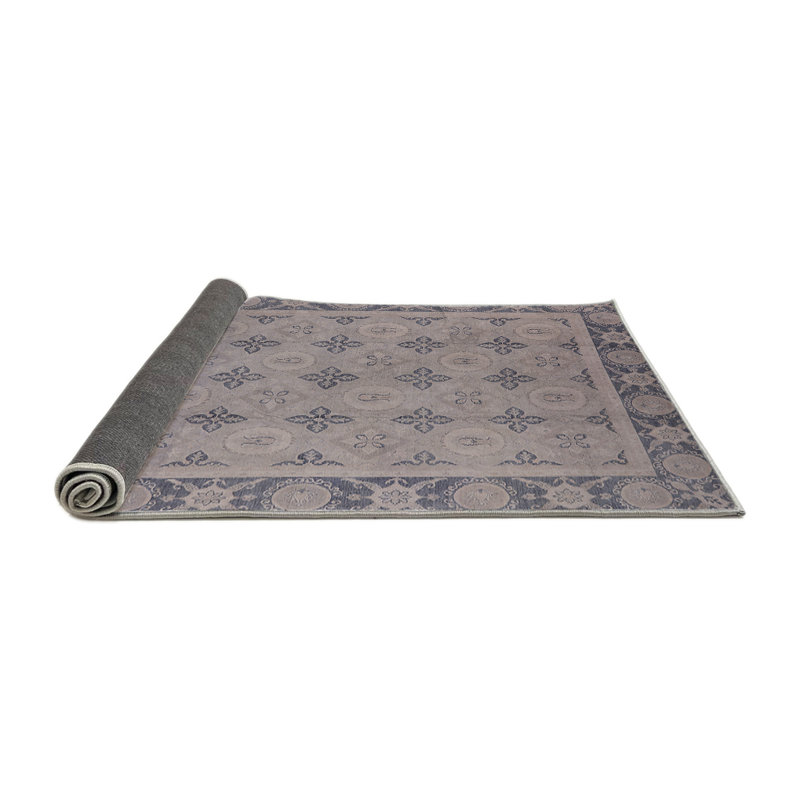 Tapis noir / beige Maghakia, Rond 6 pi