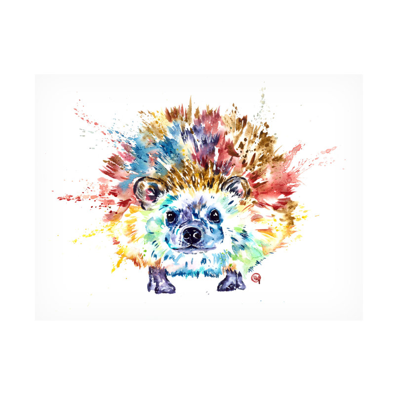 Art sur toile Lisa Whitehouse Hedgehog, H 24 po x l 32 po