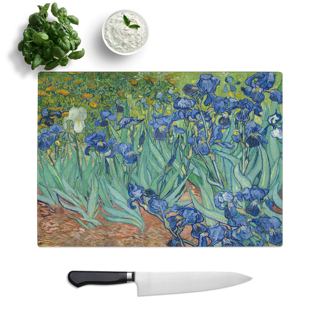 Irises by Vincent Van Gogh Chopping Board