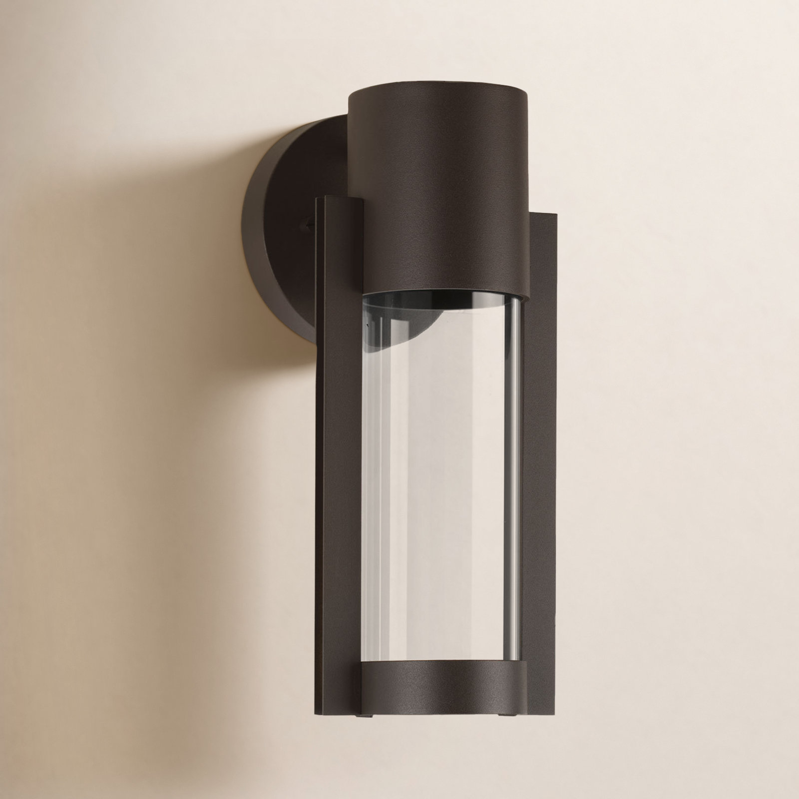 Eddy Integrated LED Outdoor Sconce, Antique Bronze
