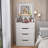 3 in 1 Vanity Desk with Plip Top Mirror,Small Make Up Vanity Set with Visible Glass Desktop-1306423251