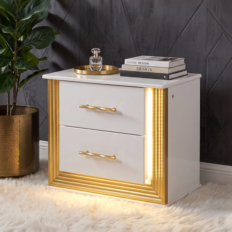 Gilta 27'' W Wood Nightstand