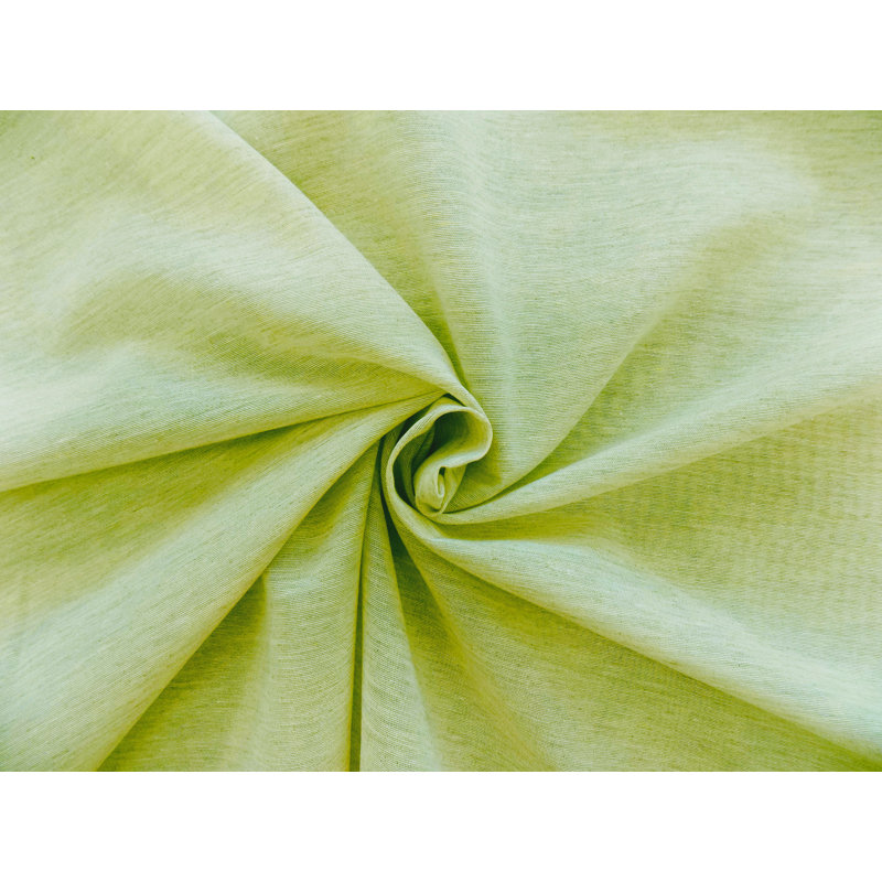 Peck Slot Top Semi Sheer Single Curtain, Green