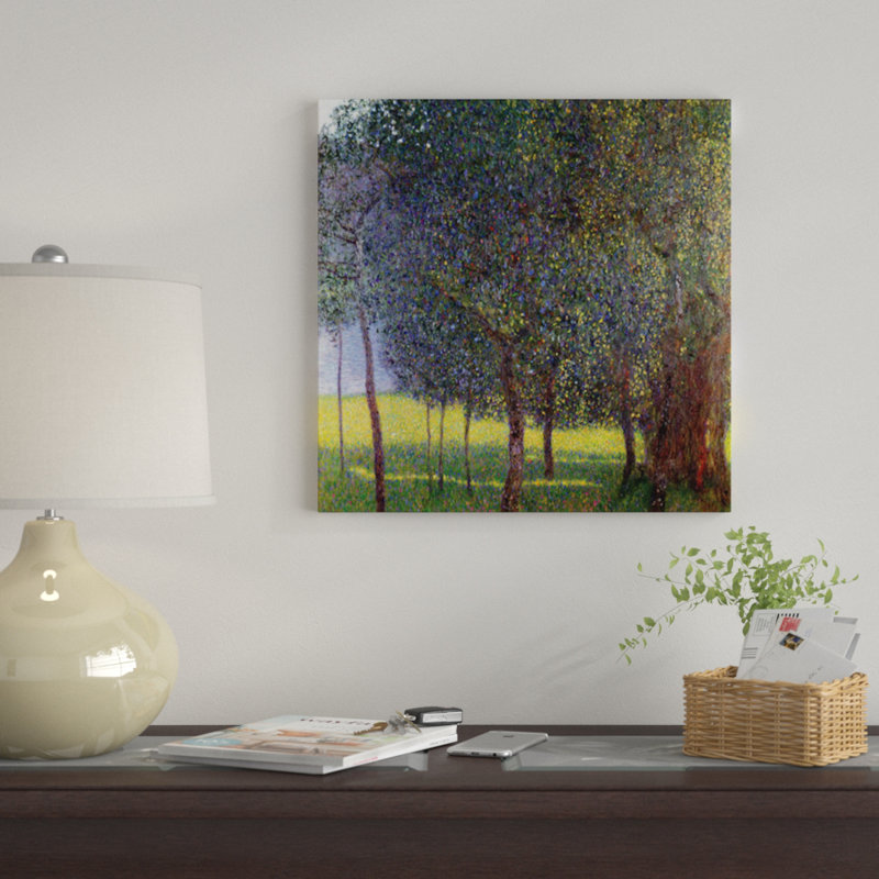 «Fruit Trees 1901», reproduction d'impression sur toile, H 12 po x l 12 po x P 1,5 po, Toile tendue, Pas de tapis