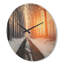 Horloge murale Bright Sun Break in Winter Forest-63617842