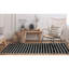 Tapis intérieur / extérieur noir / ivoire Garbrielle-1418006738