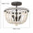 Speier 3-Light Living Room Steel Dimmable Semi Flush Mount-1006251604