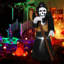 Décoration de fête gonflable fantôme Grim Reaper d'Halloween 8 pi avec 3 lumières DEL The Holiday Aisle®