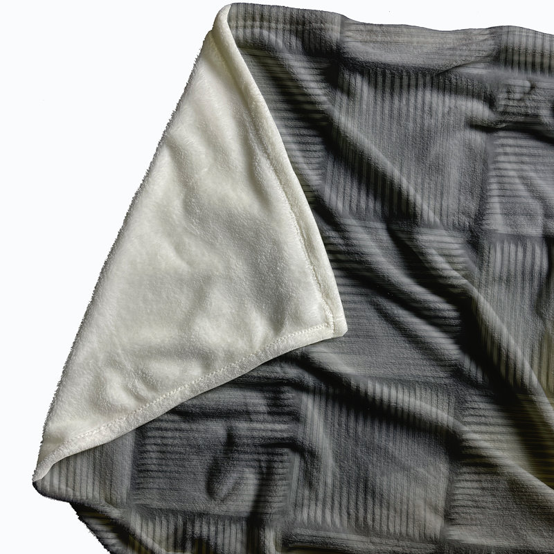 Schulman Plain Weave / Muslin Throw Blanket, Grey