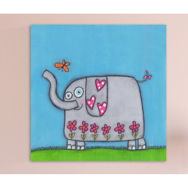 «Elephant With Bu», reproduction sur toile tendue, H 48 po x l 48 po x P 1,5 po