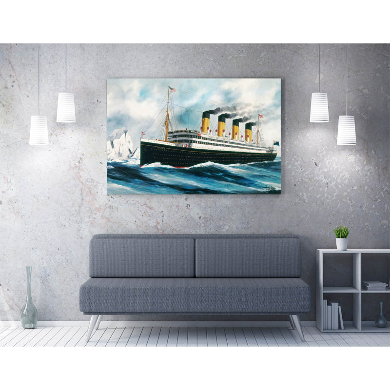 Harry J. Jansen, The Steamship Titanic Canvas Wall Art Picture Print, 30.48cm H x 45.72cm W