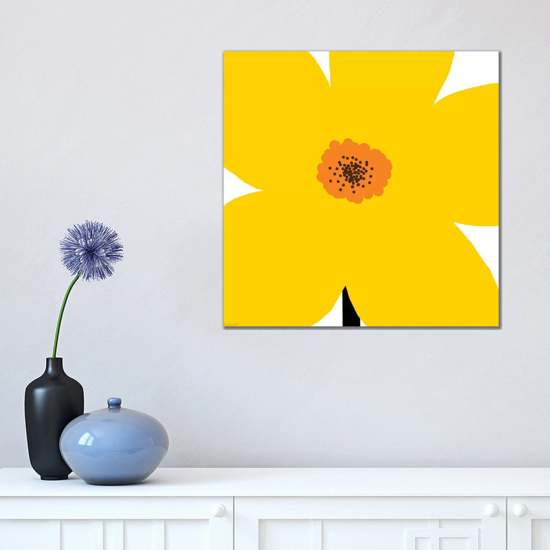 Yellow Flower by Art Mirano - Wrapped Canvas Print, 45.72cm H x 45.72cm W x 1.91cm D