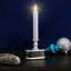 Ensemble de 4 bougies de Noël illuminées 9,25 po avec lumières DEL blanches et argentées