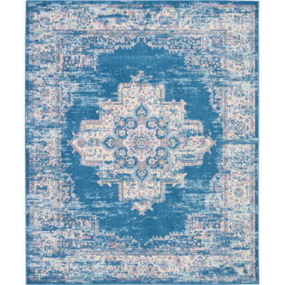 Tapis bleu Bo