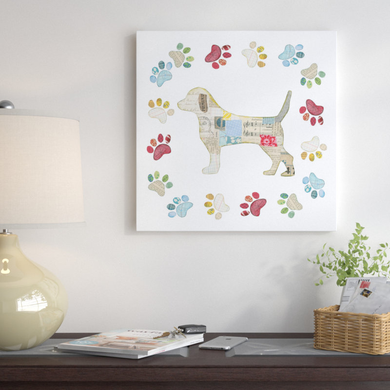 «Good Dog IV», impression sur toile tendue, H 12 po x l 12 po x P 1,5 po, Toile tendue, Pas de tapis